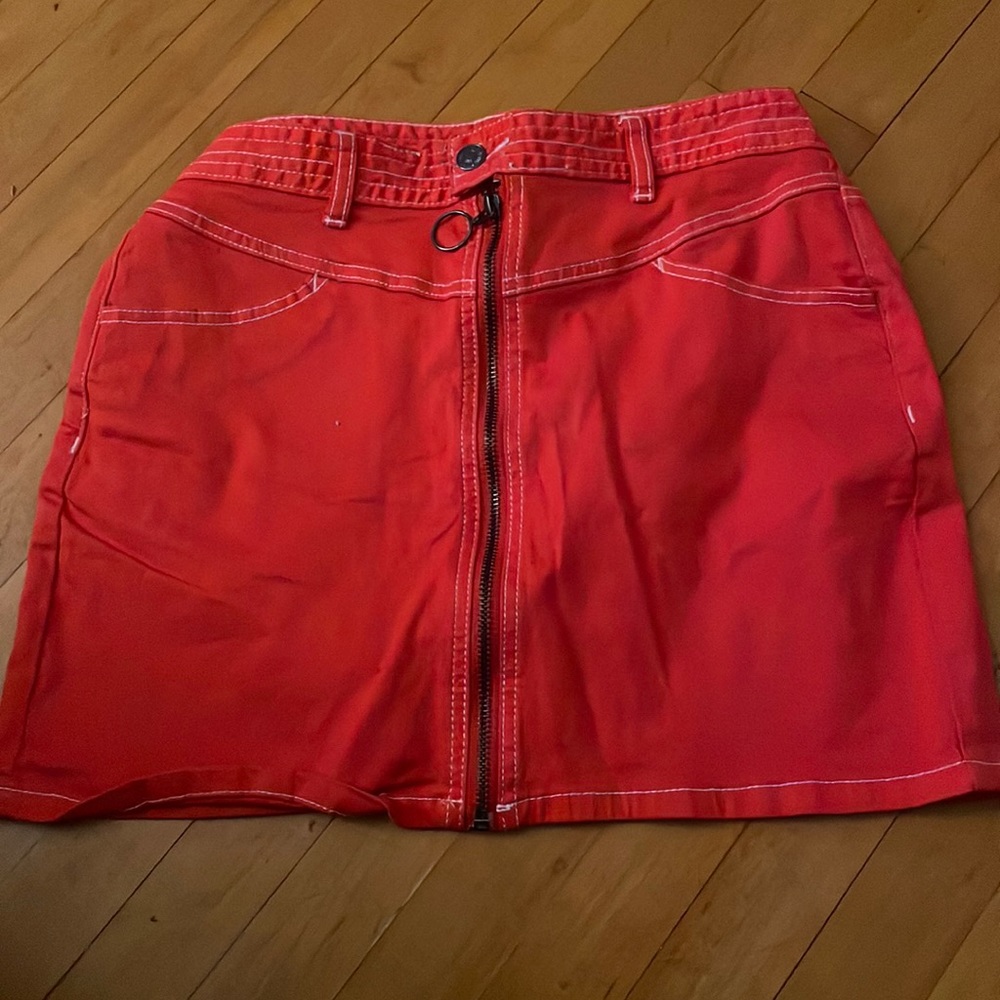 Red forever 21 skirt never worn